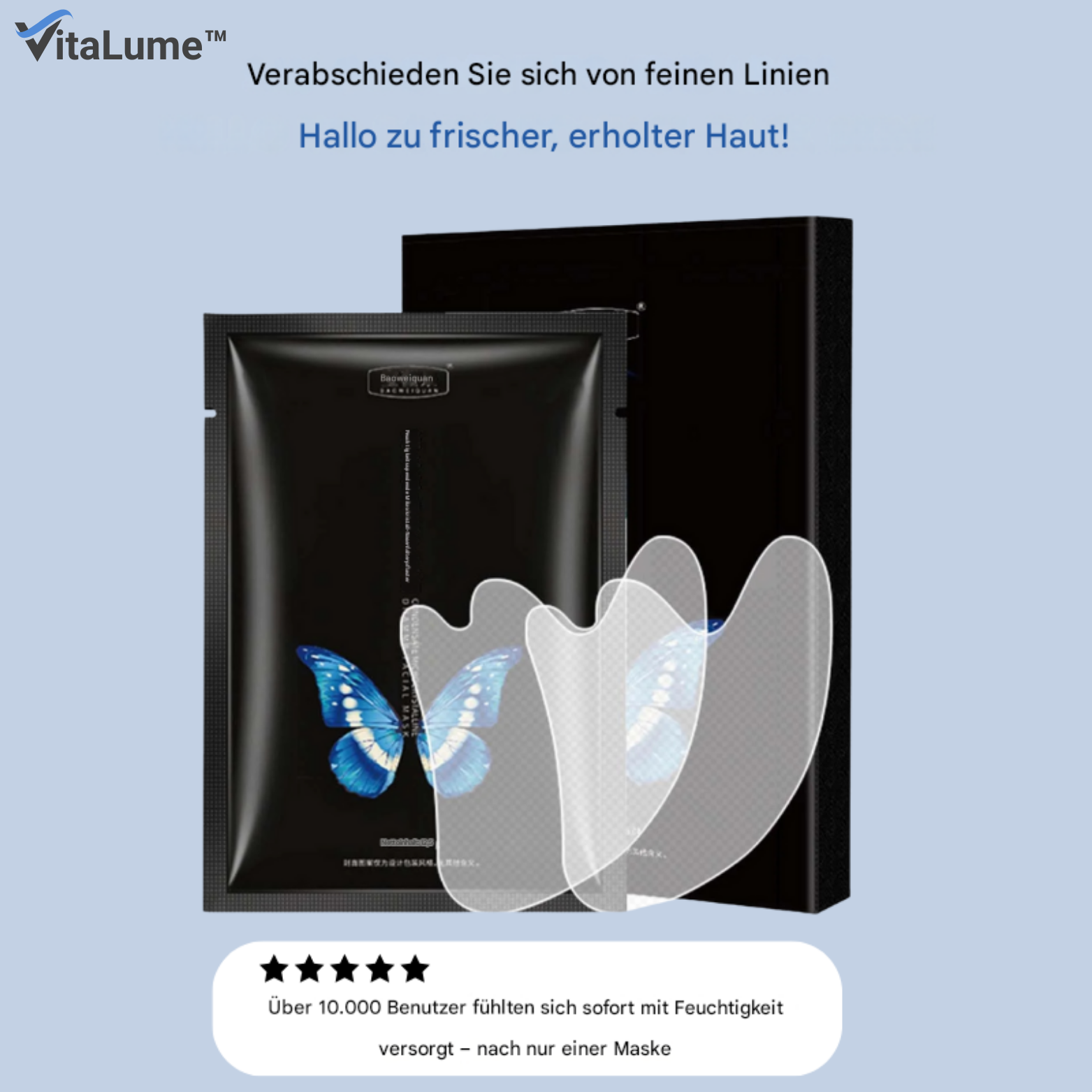 1+1 GRATIS | VitaLume™ Falten Patches – Microkristall und Hyaluronsäure