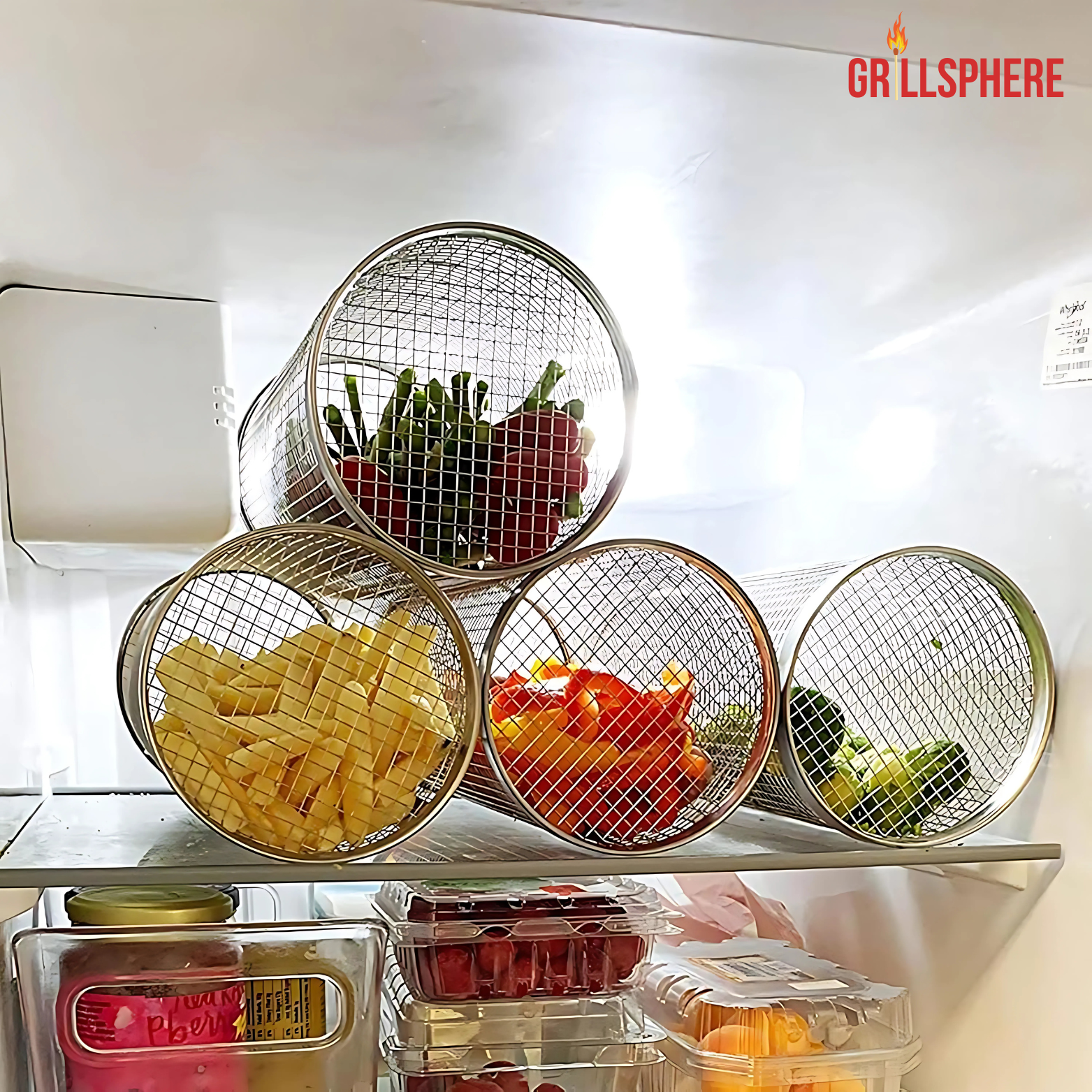 GrillSphere BBQ-Grillkorb aus Edelstahl