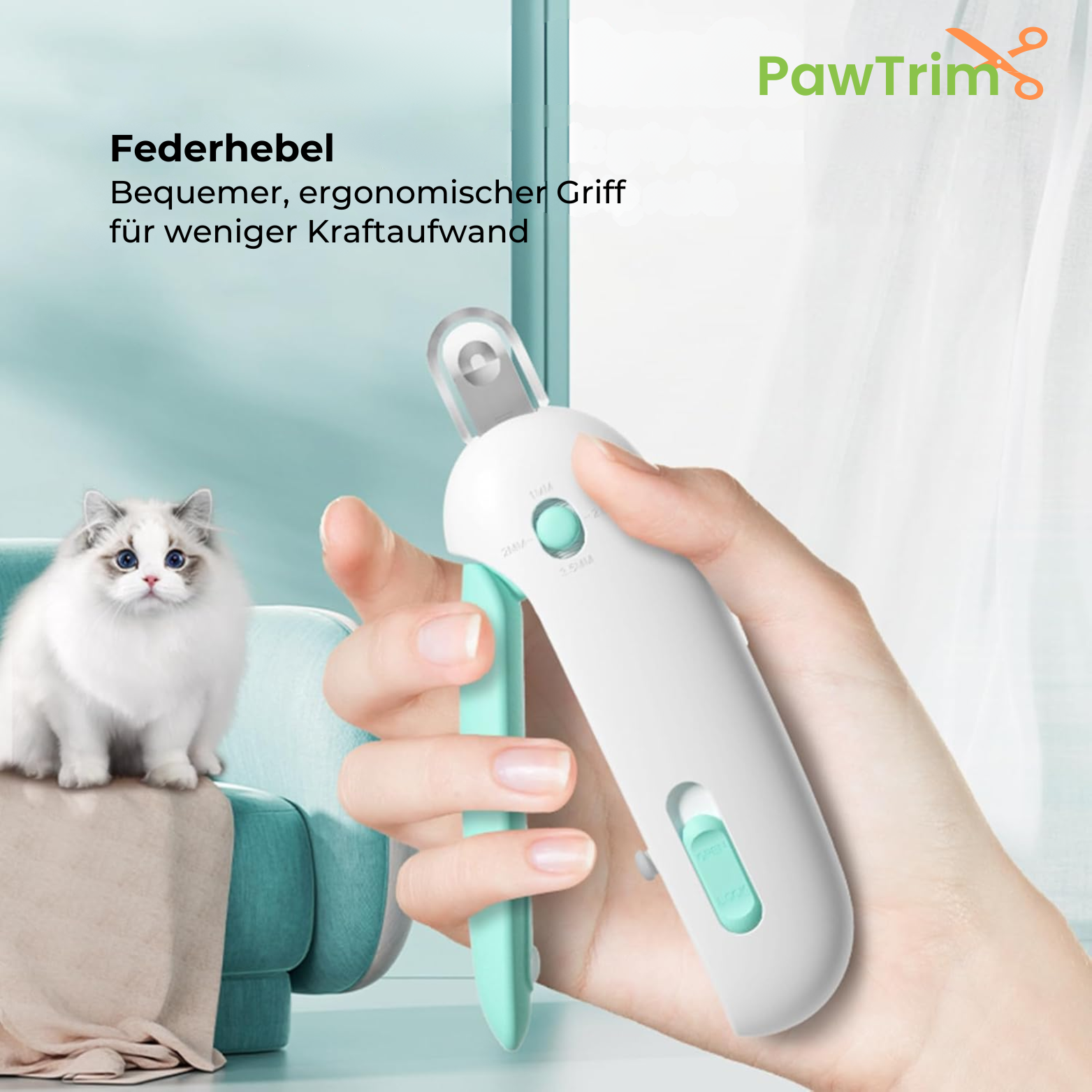 Pawtrim Krallenschneider für Katzen mit Feile