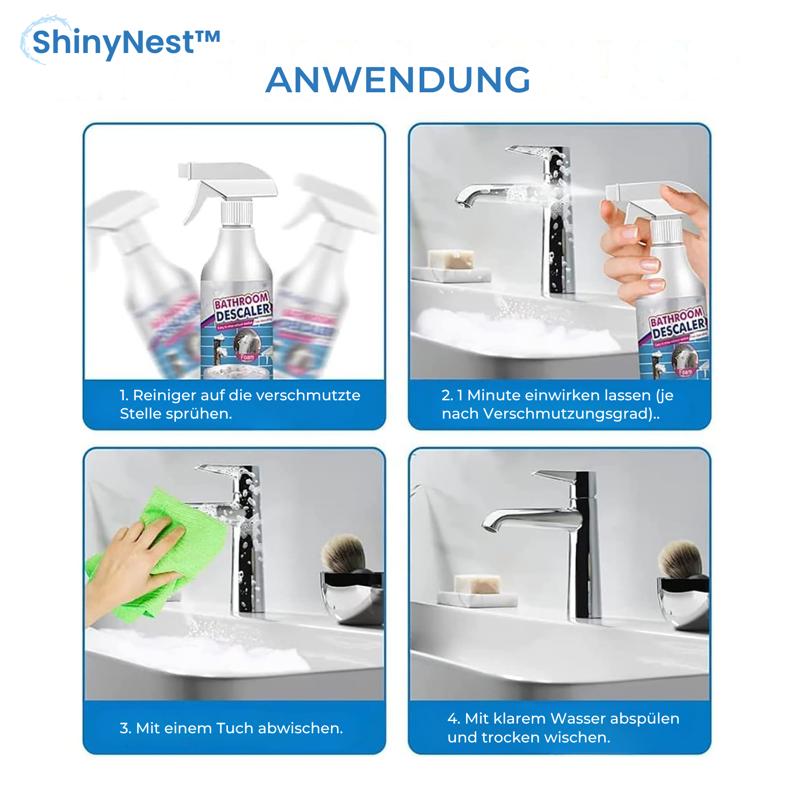 ShinyNest™ Kraftreiniger für Bad & Dusche
