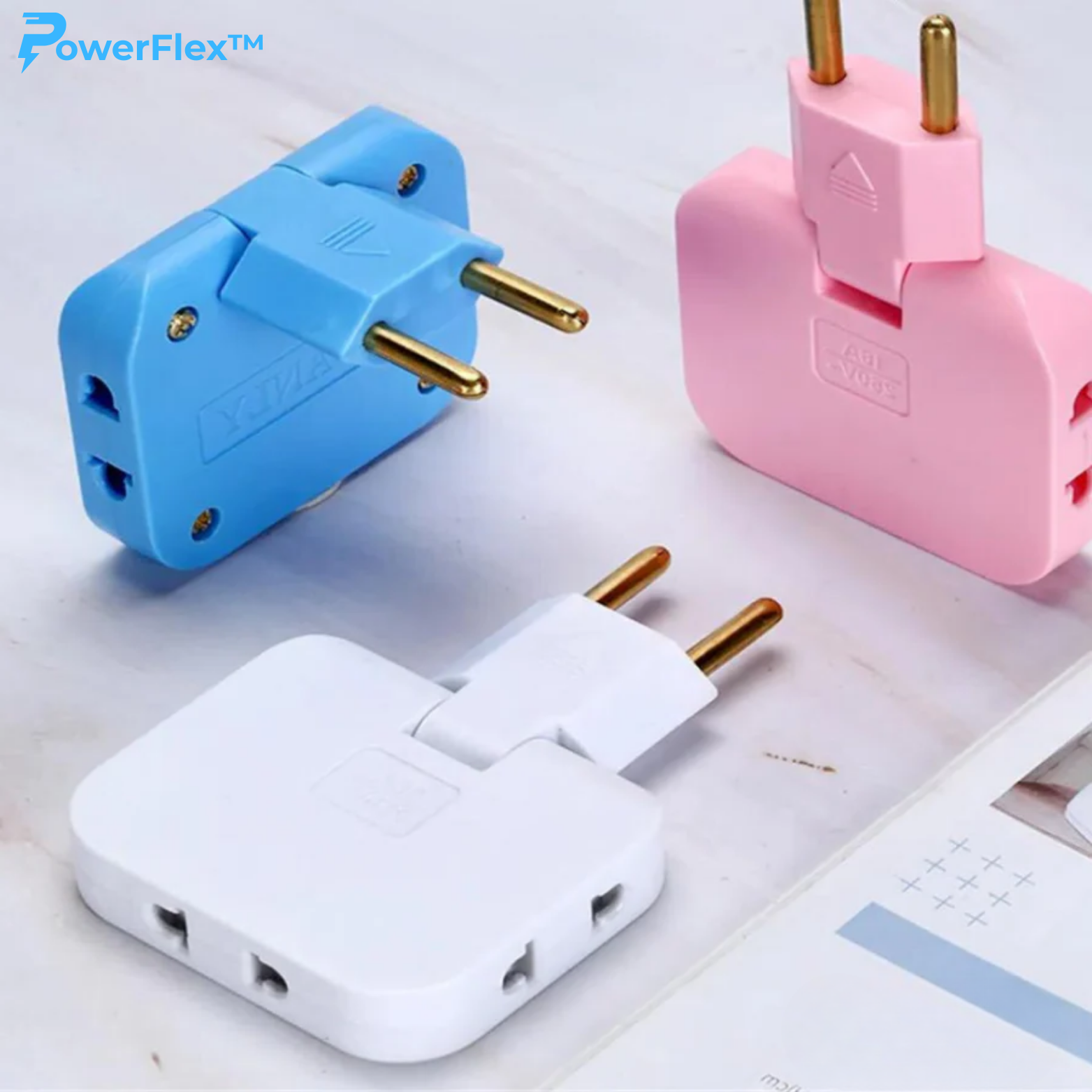 PowerFlex™ 3-in-1 Drehbare Steckdose