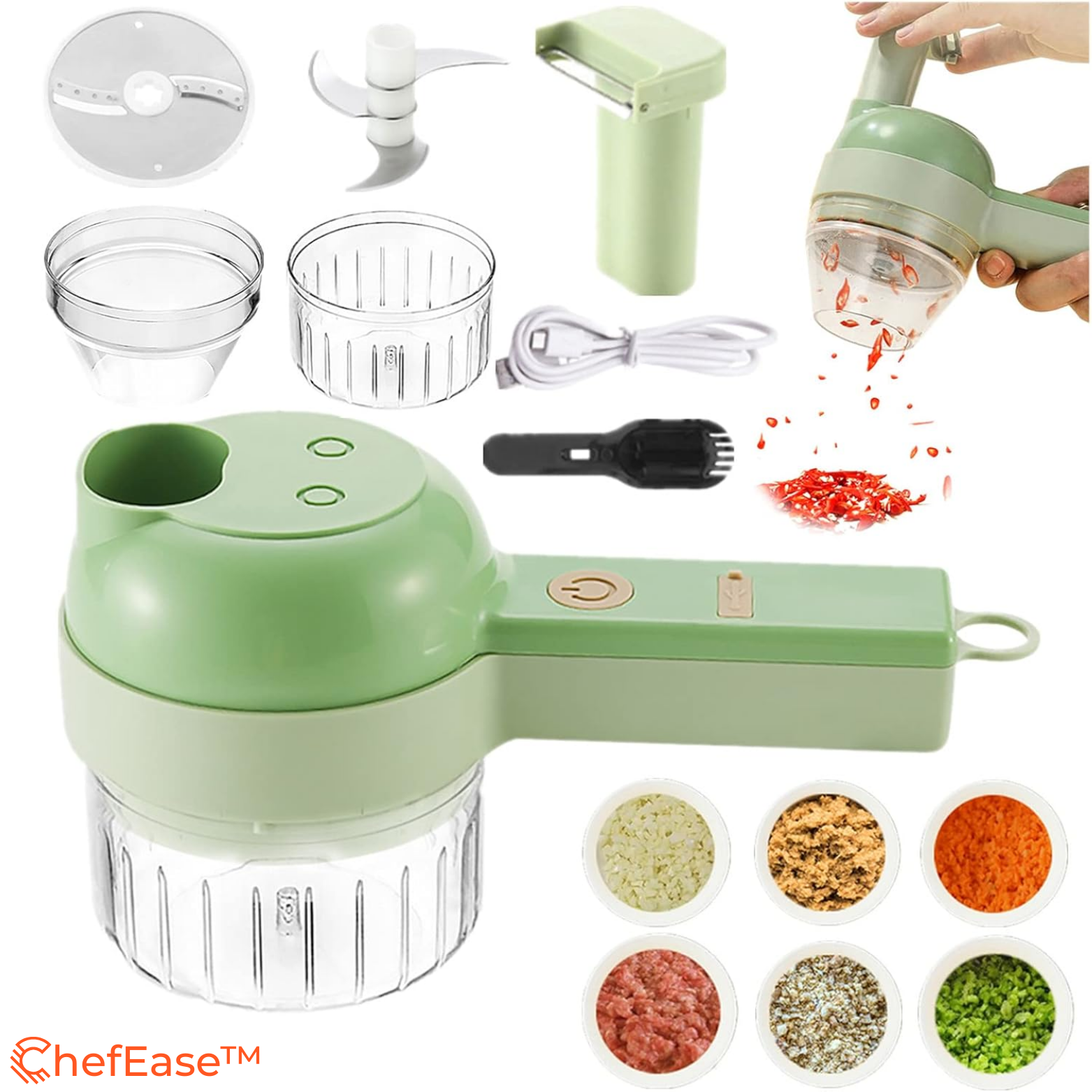 ChefEase™ 4-in-1 Elektrischer Gemüseschneider