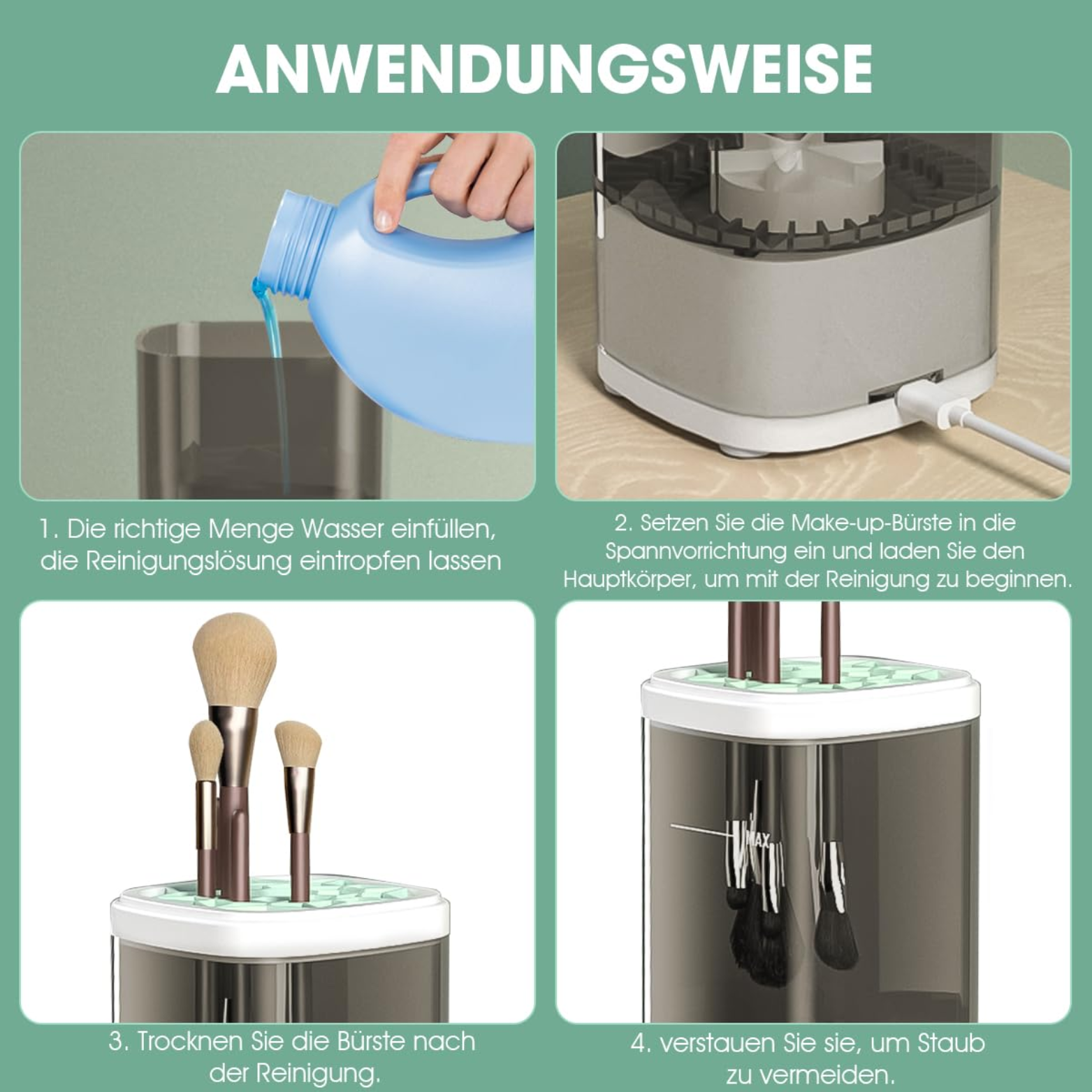 GlamSpin™ Pinselreiniger für Make-up