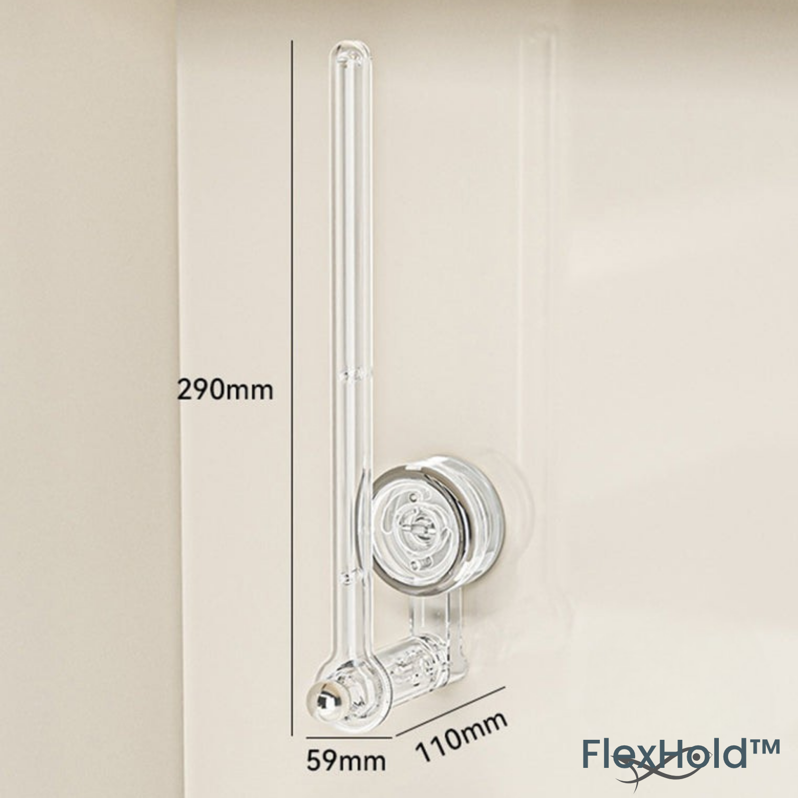 FlexHold™ Küchenrollenhalter mit Saugnapf