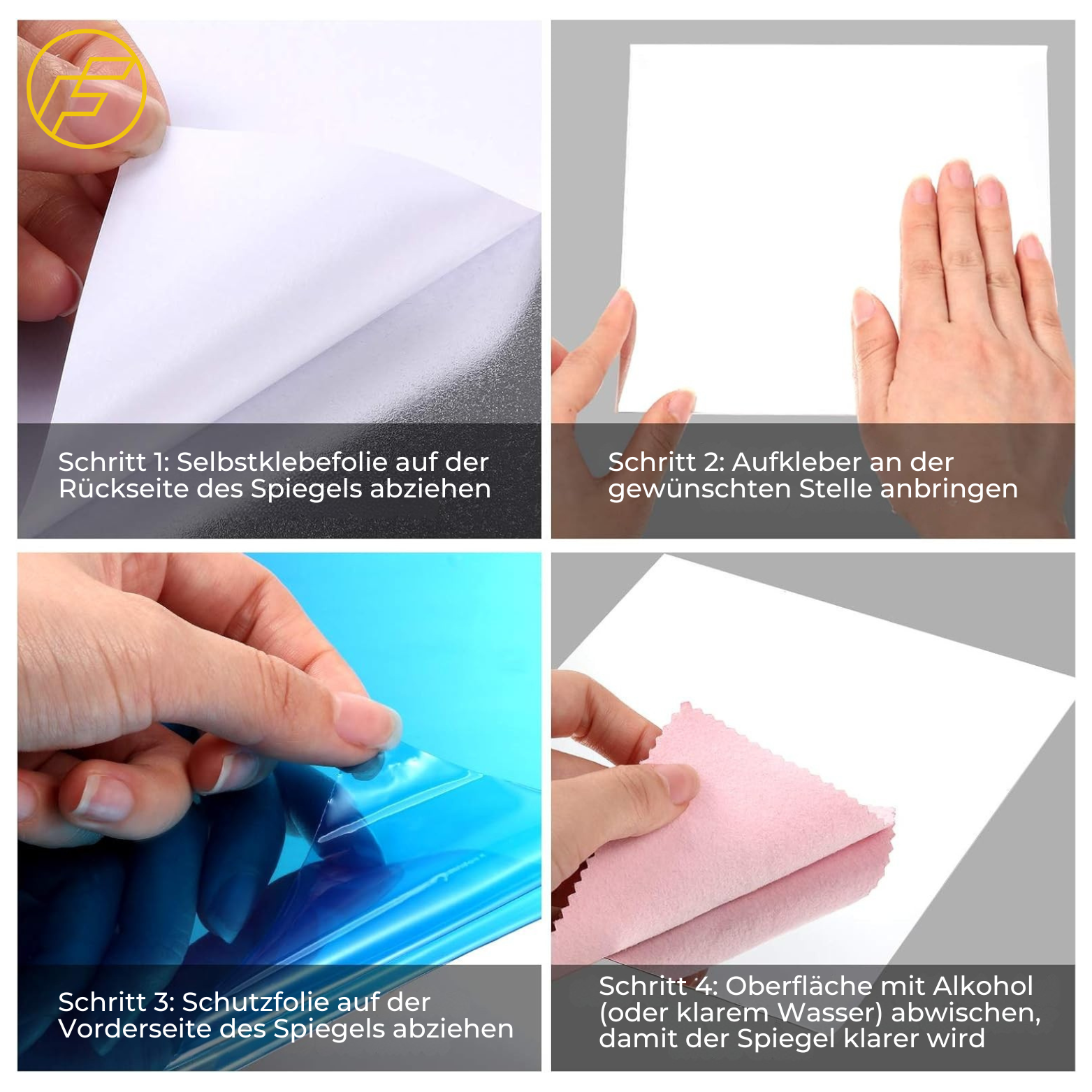 FlexiGlow™ Bruchsichere Spiegelplatten