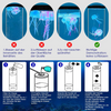 AquaGlow™ LED Quallenlampe mit 17 Farben