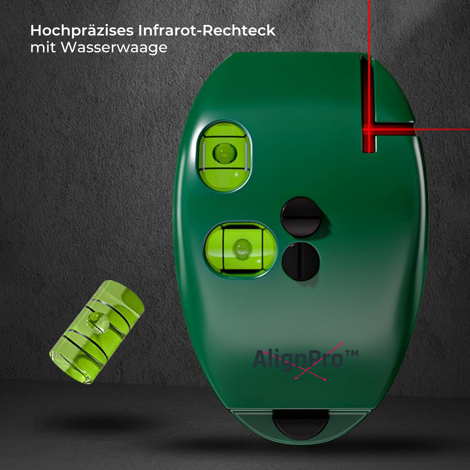AlignPro™ Kreuzlinienlaser mit Rotlicht