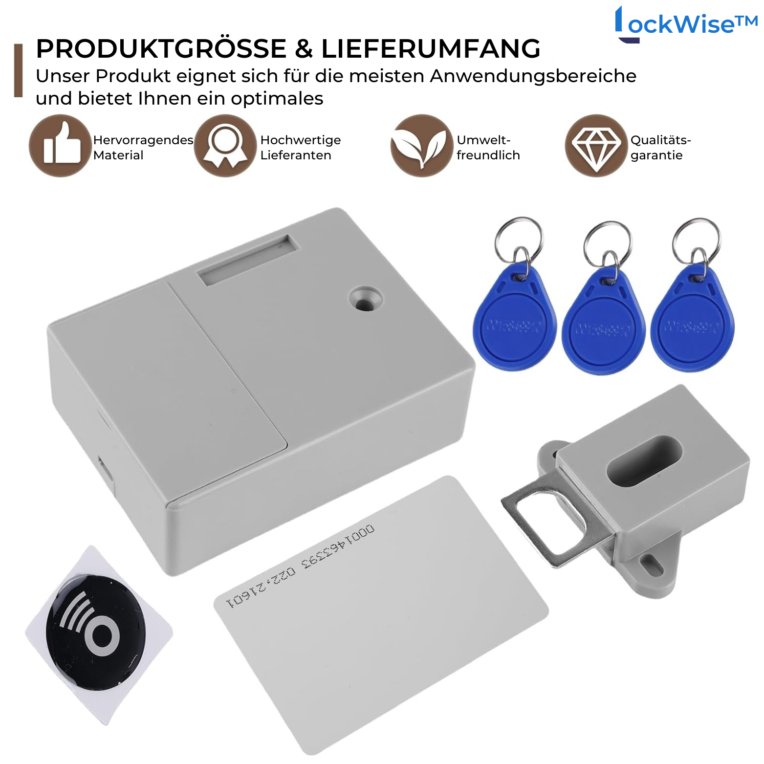 LockWise™ RFID Schrankschloss für Türen und Schubladen