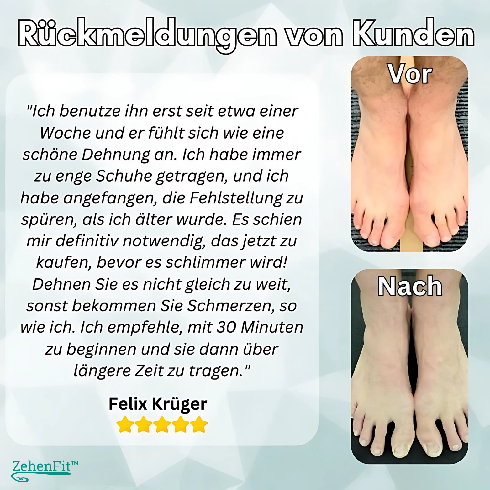 ZehenFit™ Hallux Valgus Korrektur & Zehenspreizer
