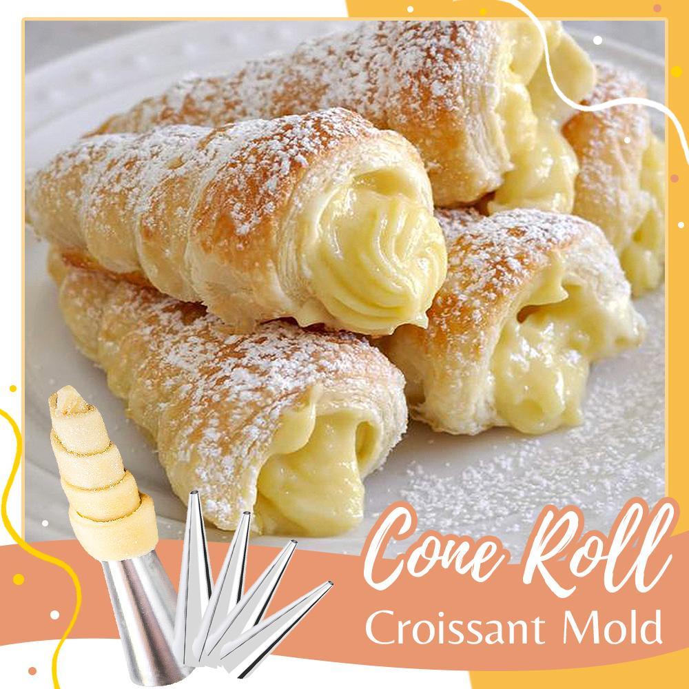2+3 GRATIS | Swelni™ Kegelförmige Croissant-Backform