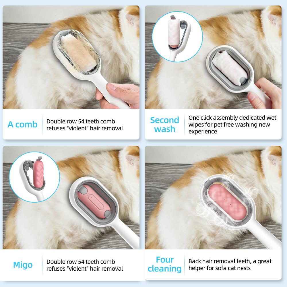 Gromly™ All-in-One Fellpflegebürste - Reduziert Haarausfall