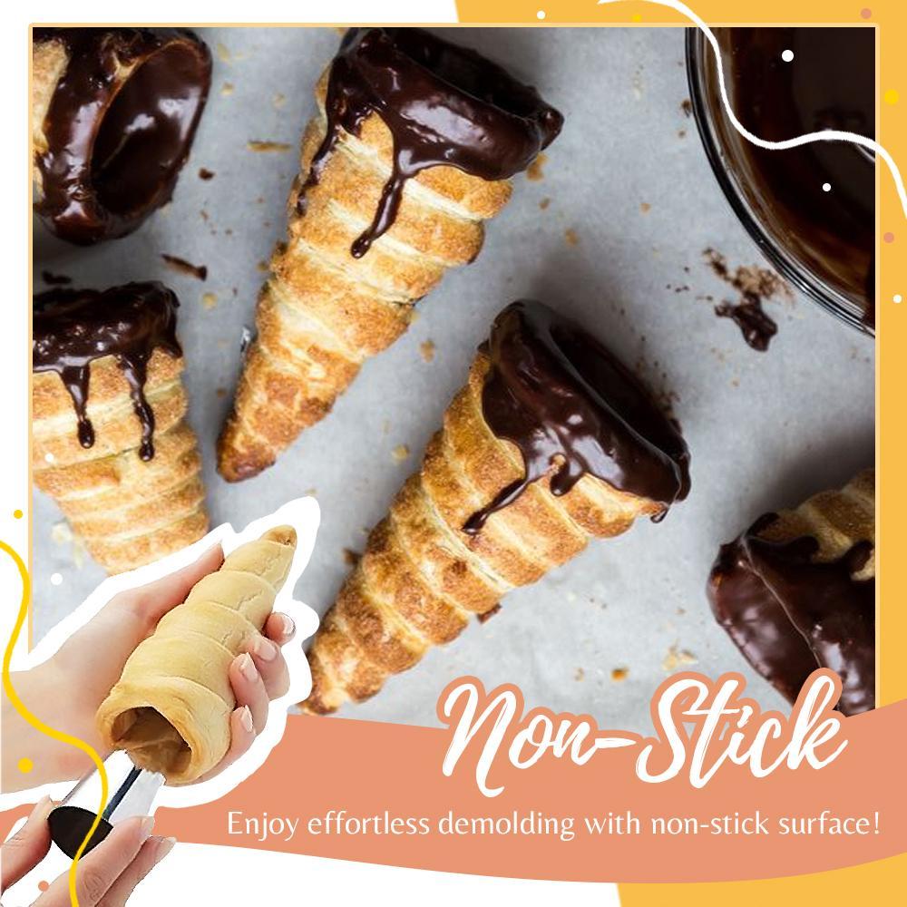 2+3 GRATIS | Swelni™ Kegelförmige Croissant-Backform