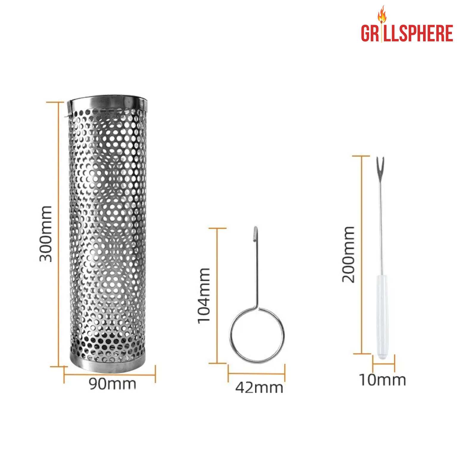 GrillSphere BBQ-Grillkorb aus Edelstahl
