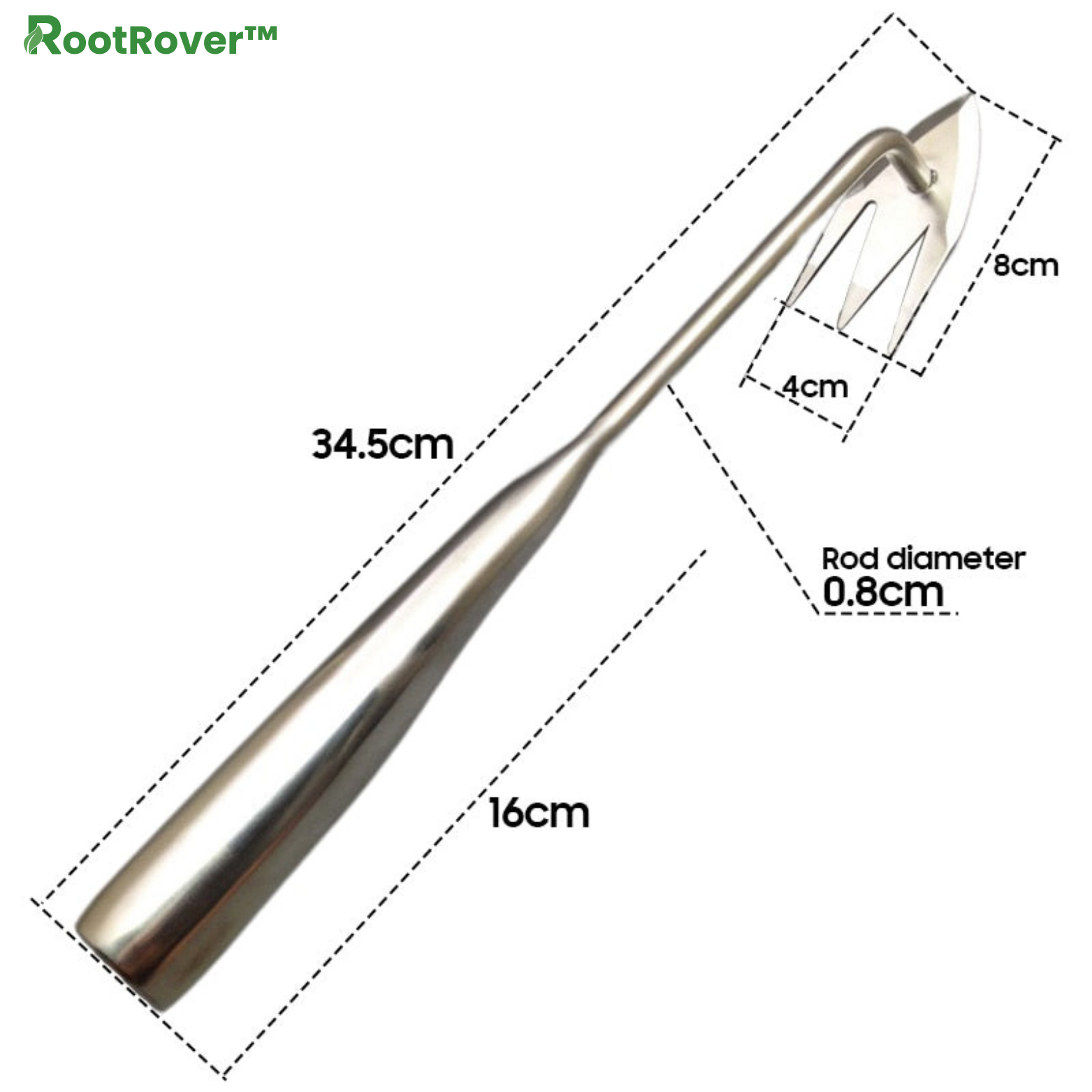 RootRover™ Edelstahl Unkrautentferner