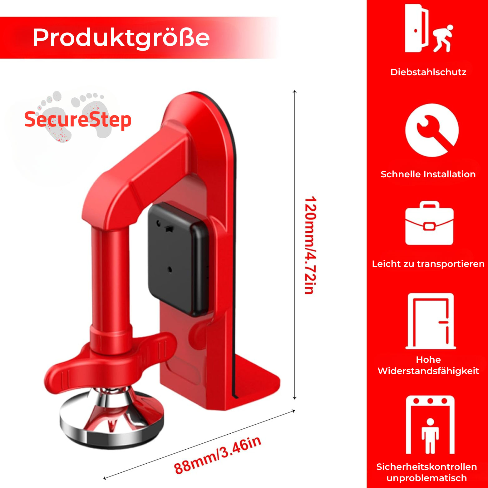 SecureStep Türstopper mit Alarm