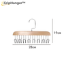 GripHanger™ 2er Set Holz Kleiderbügel mit Haken