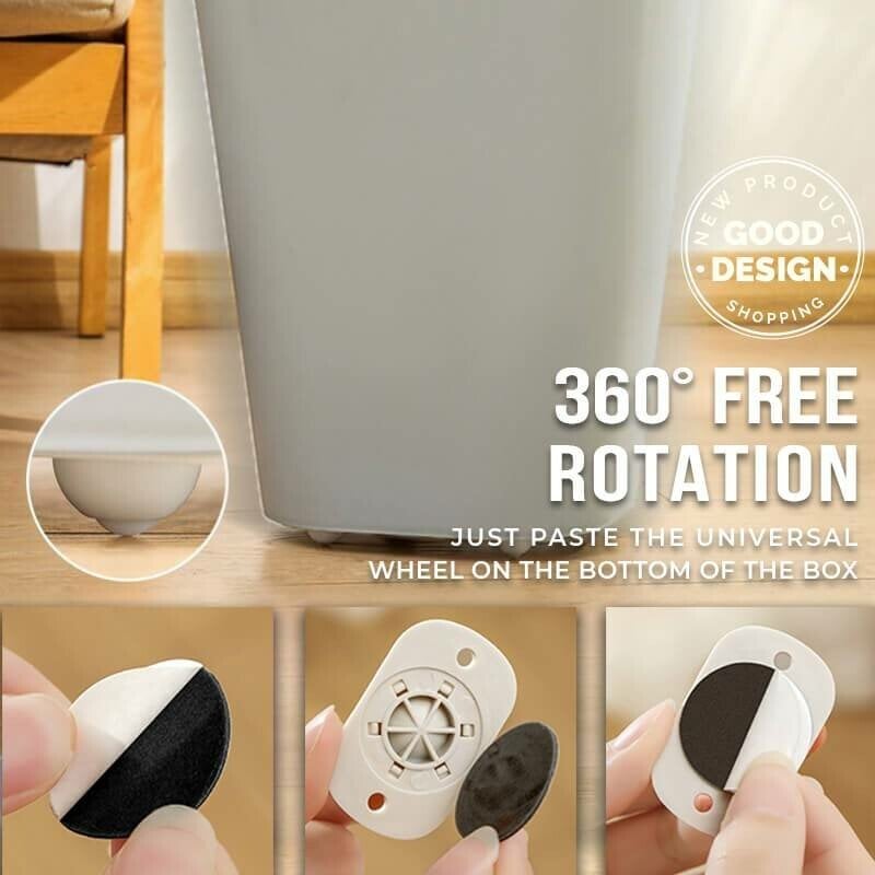 8+8 GRATIS | Purolly™ Mini-Rollen selbstklebend – 360° Drehbar und Geräuschlos
