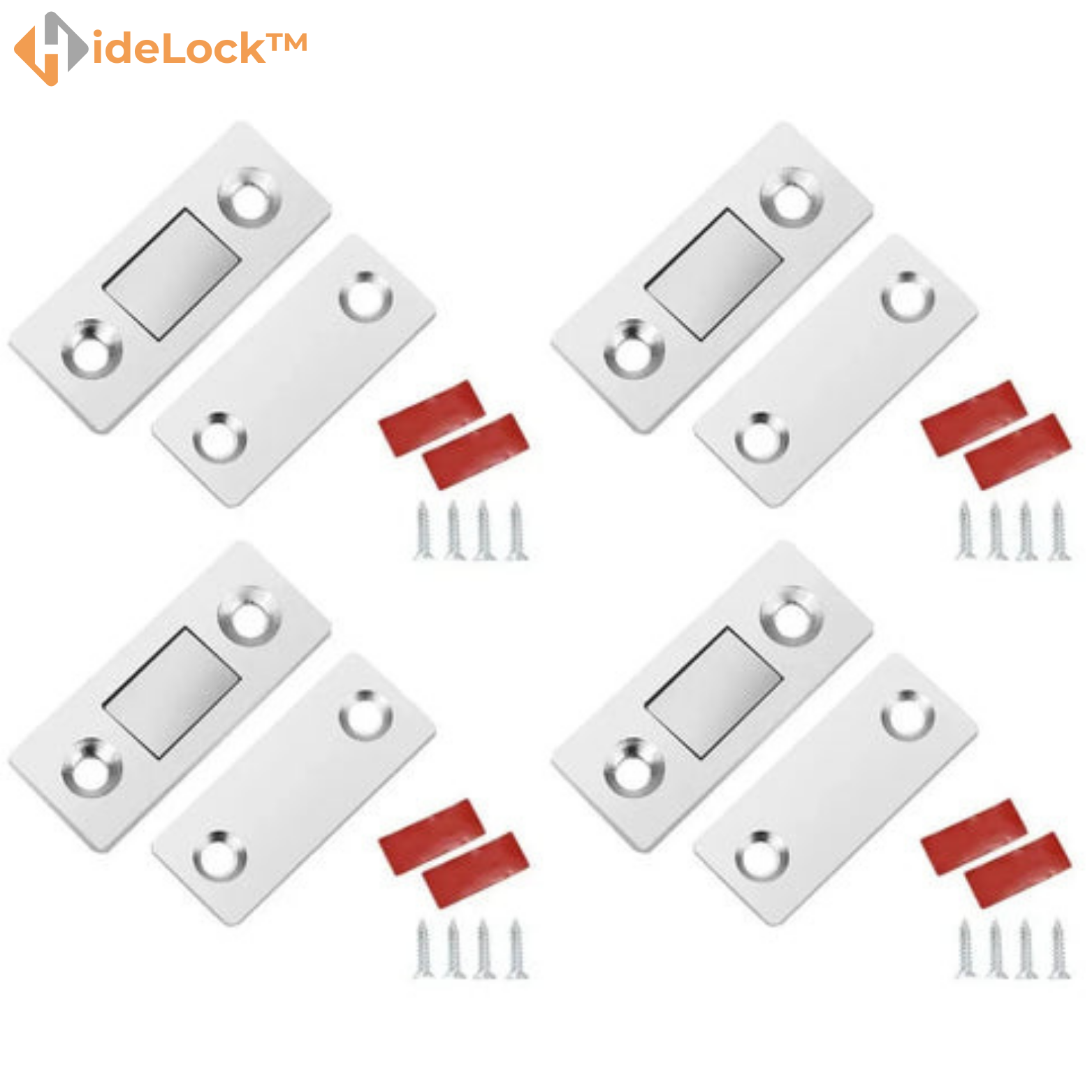 2+2 GRATIS | HideLock™ Ultradünne Unsichtbare Schranktürmagnete