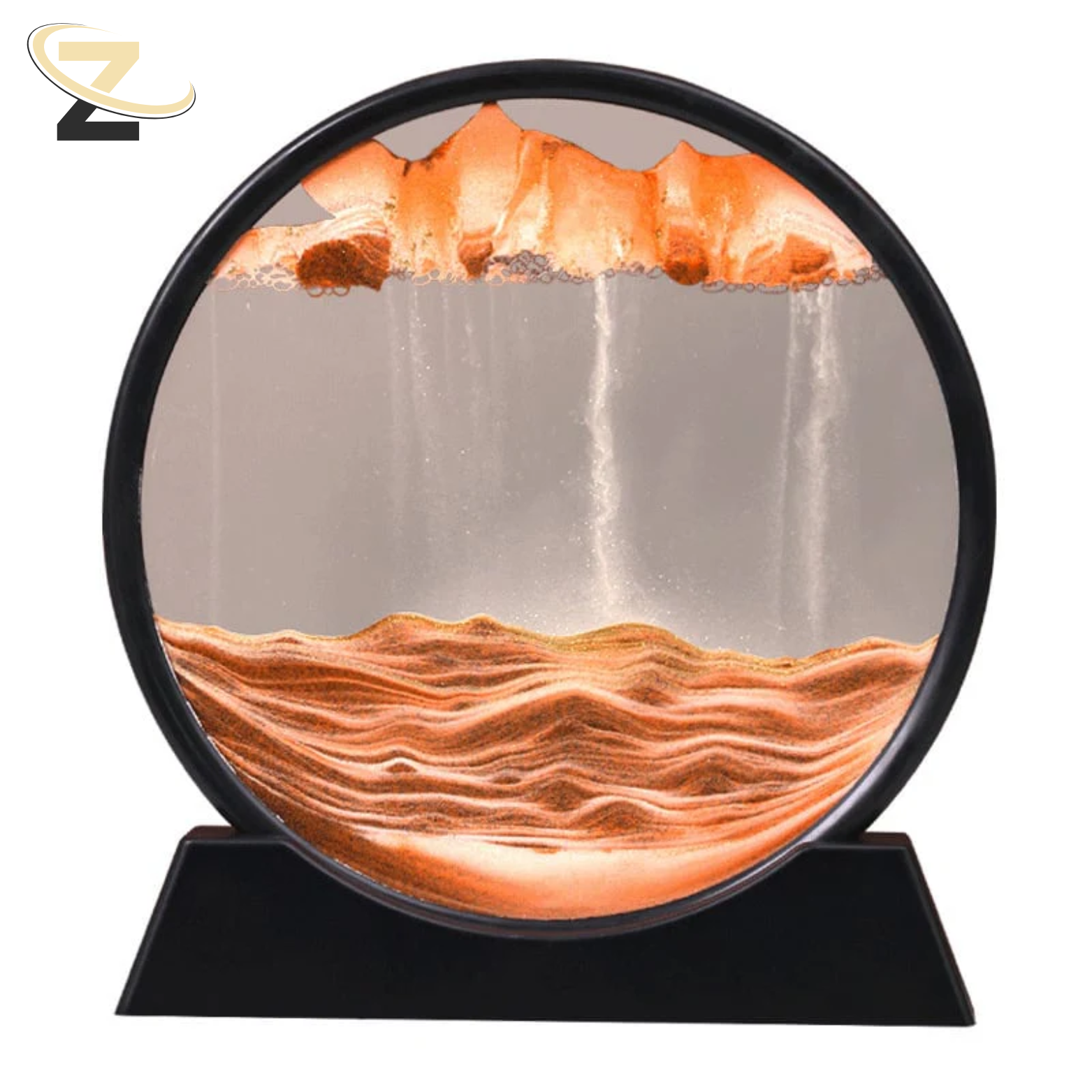 ZenScape™ 3D Sandbild – Dynamische Sandkunst für Büro & Zuhause