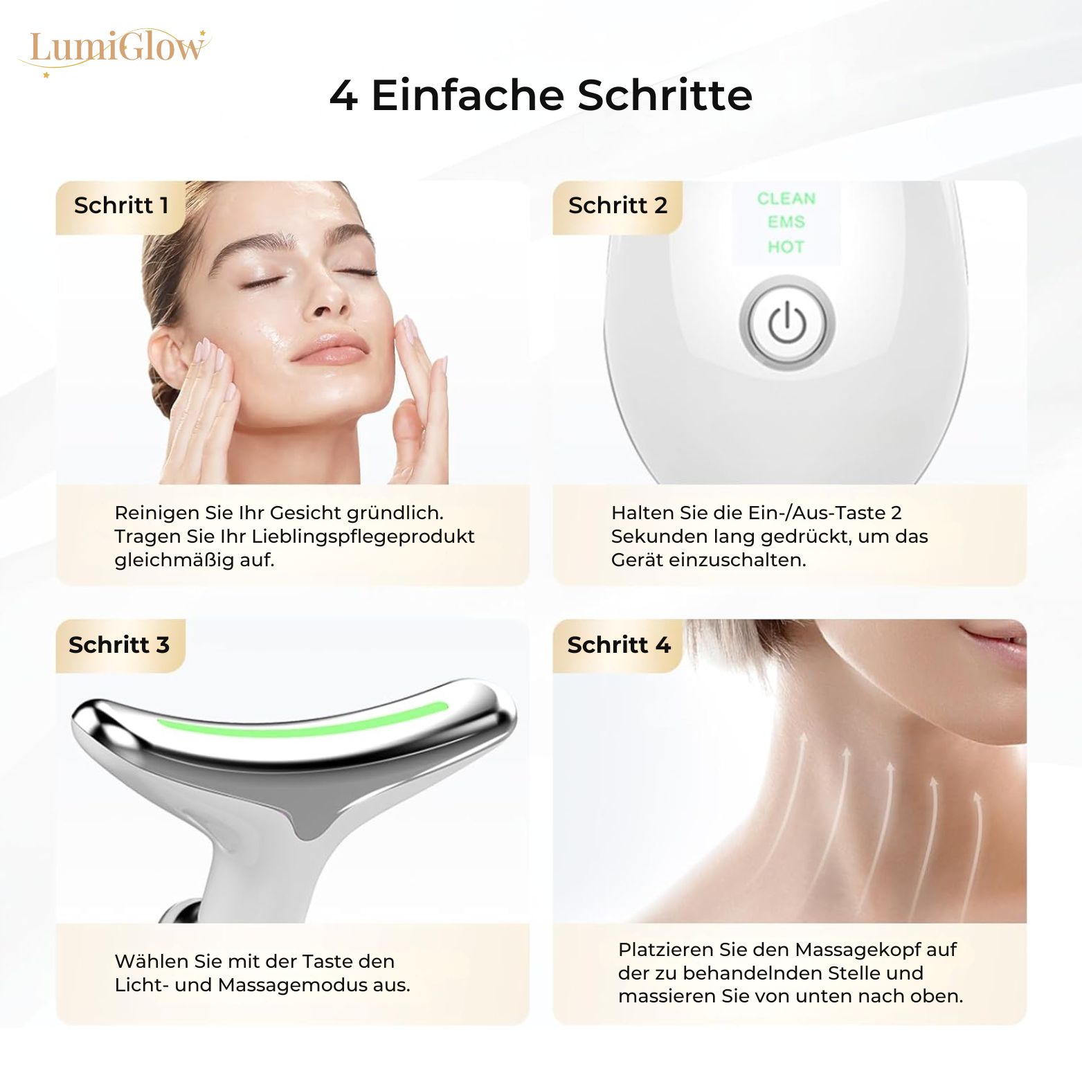 LumiGlow™ EMS Anti-Falten Gerät
