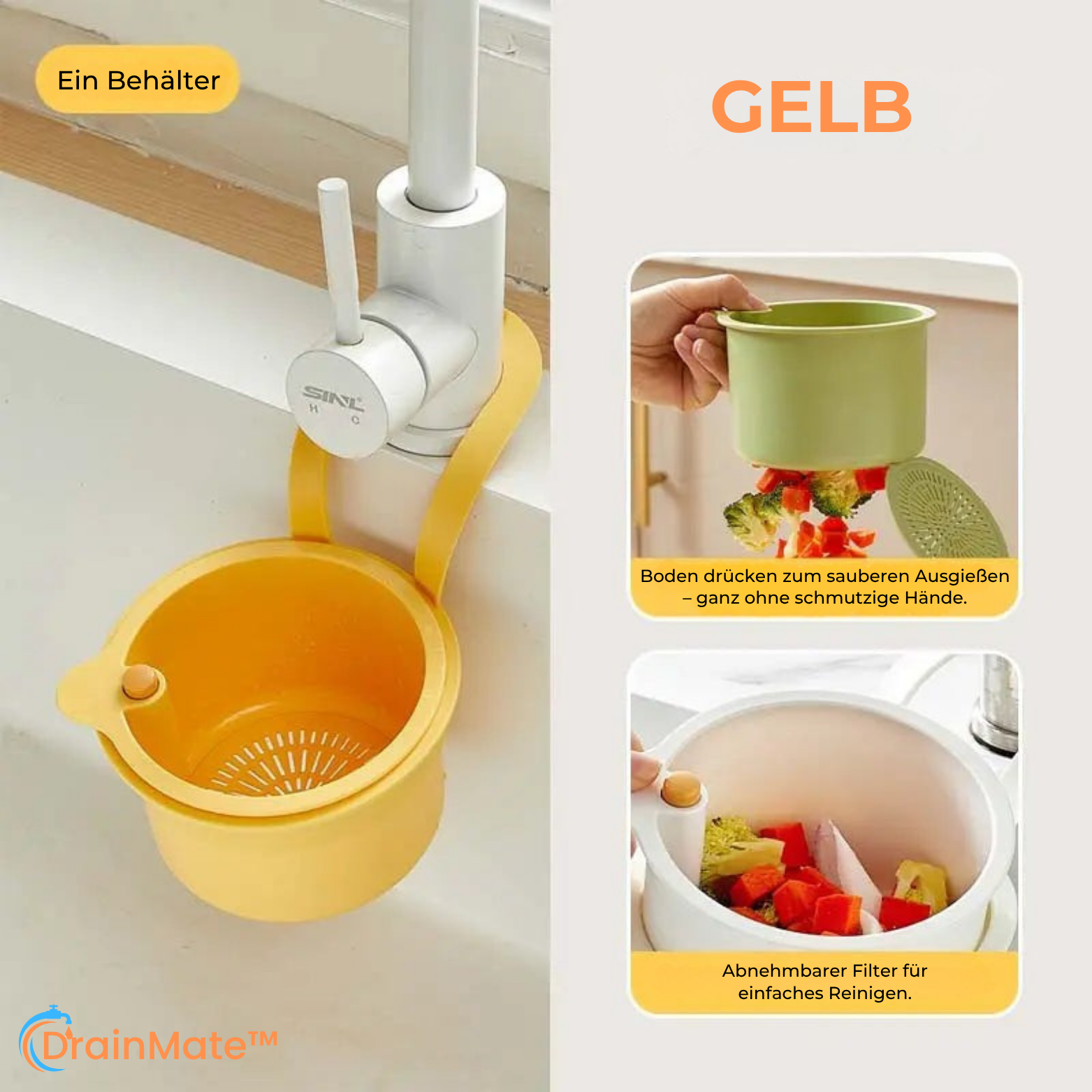 DrainMate™ Abtropfkorb zum Einhängen