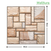 WallAura™ 4er Set 3D Wandfliesen Selbstklebend 30x30 cm