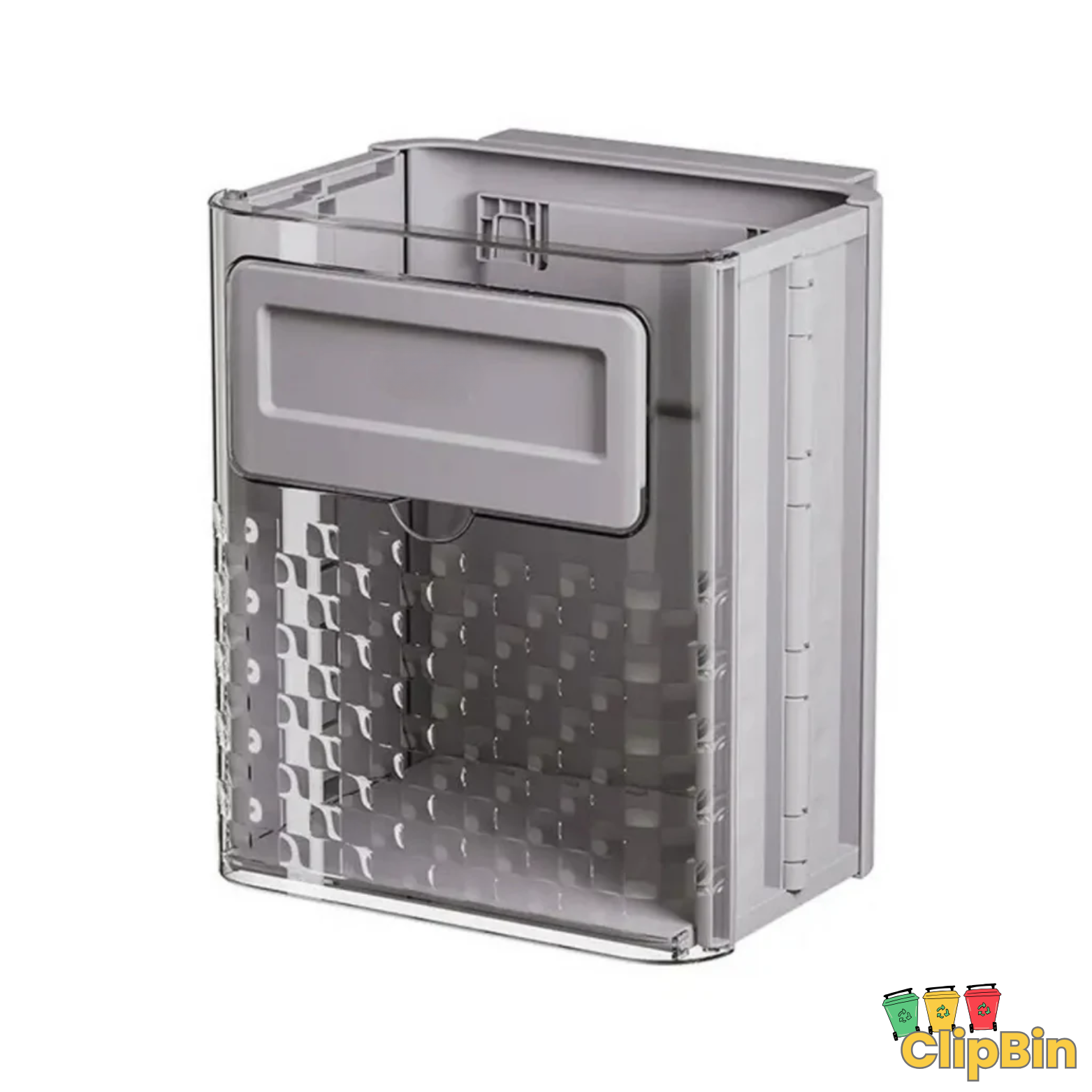 ClipBin Wand-Mülleimer mit Deckel