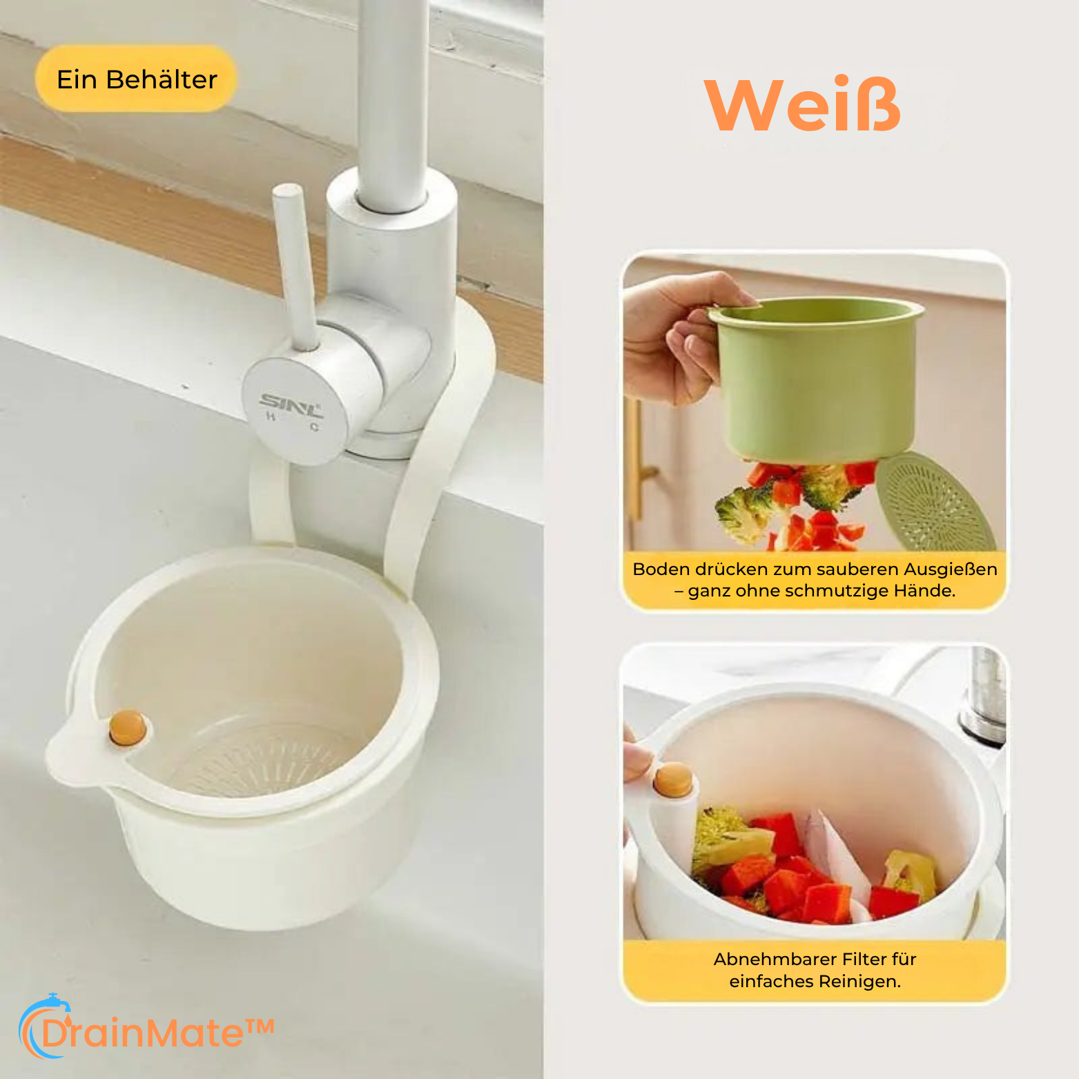 DrainMate™ Abtropfkorb zum Einhängen