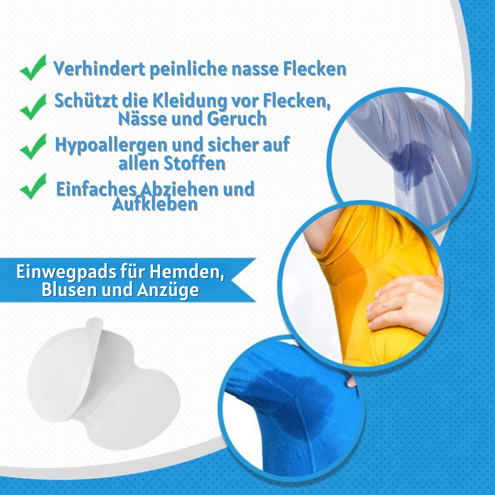 Semfra™️ - Einweg-Schweißpads für die Achselhöhlen