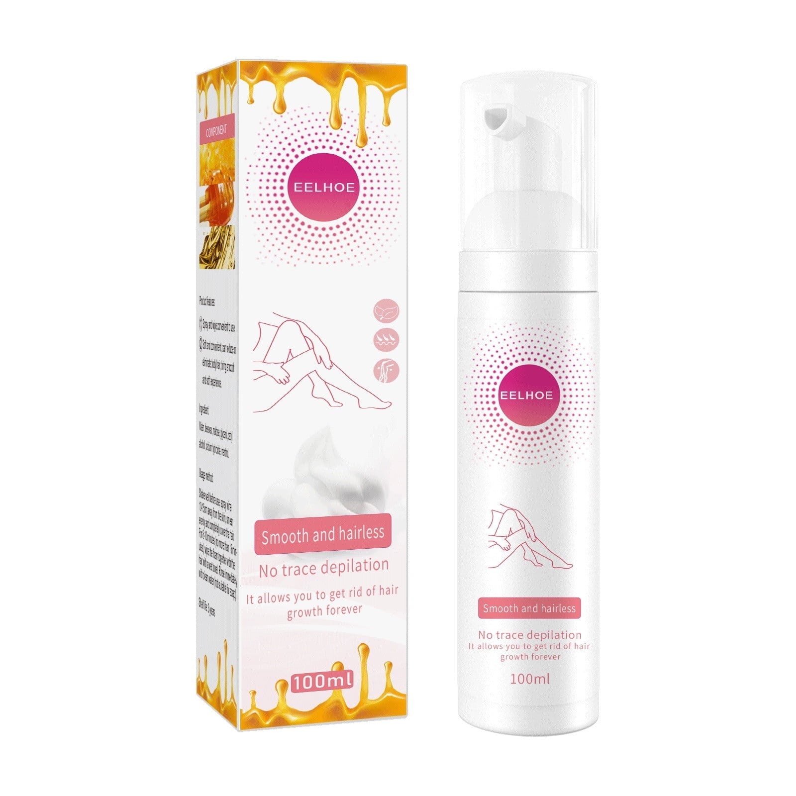 1+1 GRATIS | HoniMousse™ Seidige Haarentfernung für mühelose Schönheit