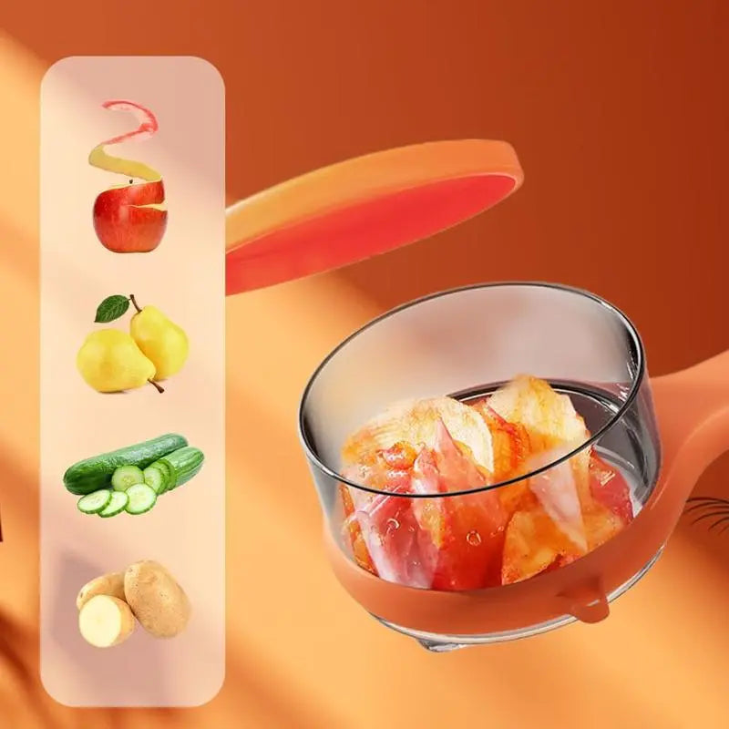 1+1 GRATIS | Slizra™ Praktischer Schäler mit Sammelbehälter – sauberes Schälen ohne Abfall