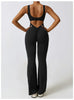 Simnia™ - Schlaghosen-Jumpsuit mit V-Rücken