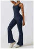 Simnia™ - Schlaghosen-Jumpsuit mit V-Rücken