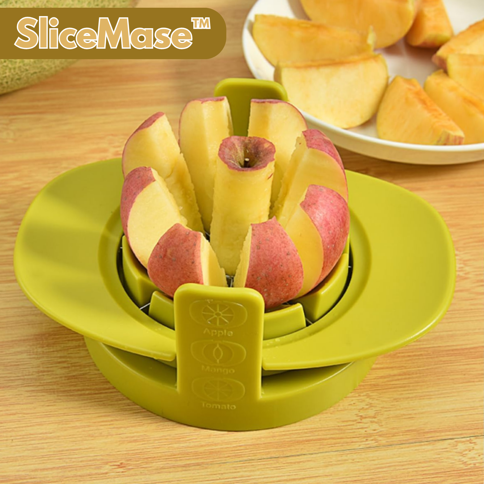 SliceMase™ - Edelstahl Obst- und Kernentferner Slicer