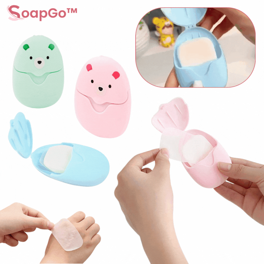 1+2 GRATIS | SoapGo™ Reise Seifenblätter – Tragbare Einweg Seife