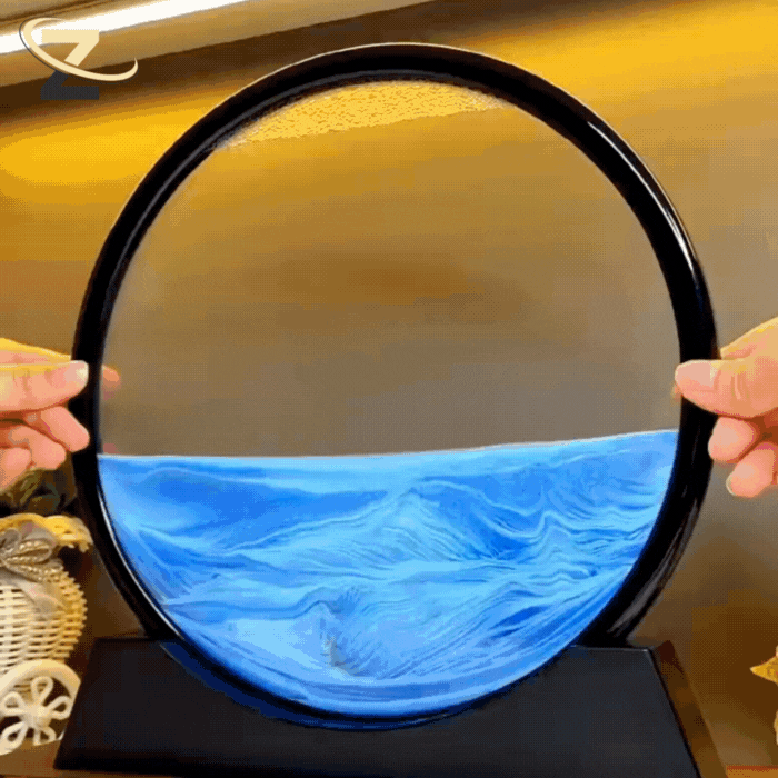 ZenScape™ 3D Sandbild – Dynamische Sandkunst für Büro & Zuhause