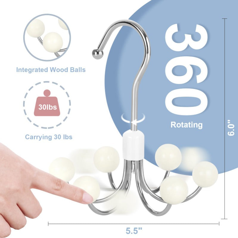 1+2 GRATIS | CloseMaster™ - 360° drehbarer Hoodie- und Taschenorganizer