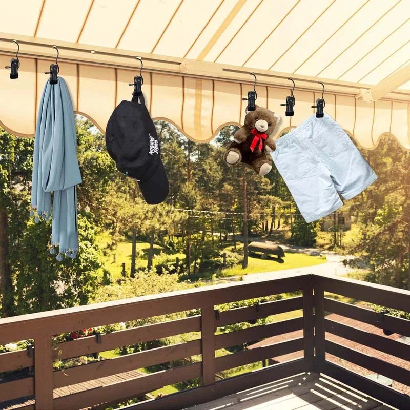 2+2 GRATIS | Claby™ – Tragbare Kleiderbügel-Clips für Reisen und unterwegs