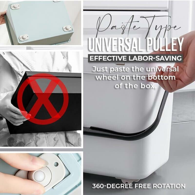 8+8 GRATIS | Purolly™ Mini-Rollen selbstklebend – 360° Drehbar und Geräuschlos