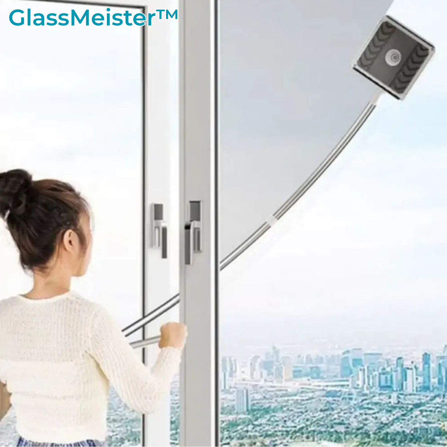 GlassMeister™ - Reinigen Sie Glasflächen mühelos, auch an schwer zugänglichen Stellen